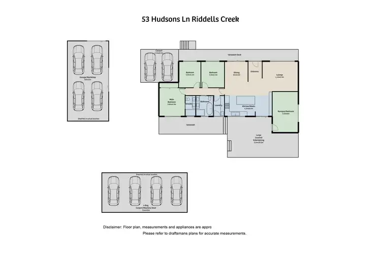 Floorplan of Homely house listing, 53 Hudsons Lane, Riddells Creek VIC 3431