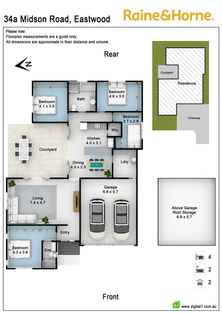 Floorplan of Homely house listing, 34a Midson Road, Eastwood NSW 2122