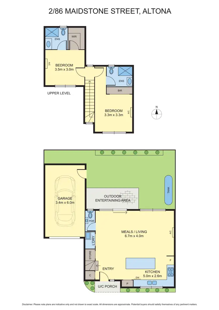 Floorplan of Homely townhouse listing, 2/86 Maidstone Street, Altona VIC 3018