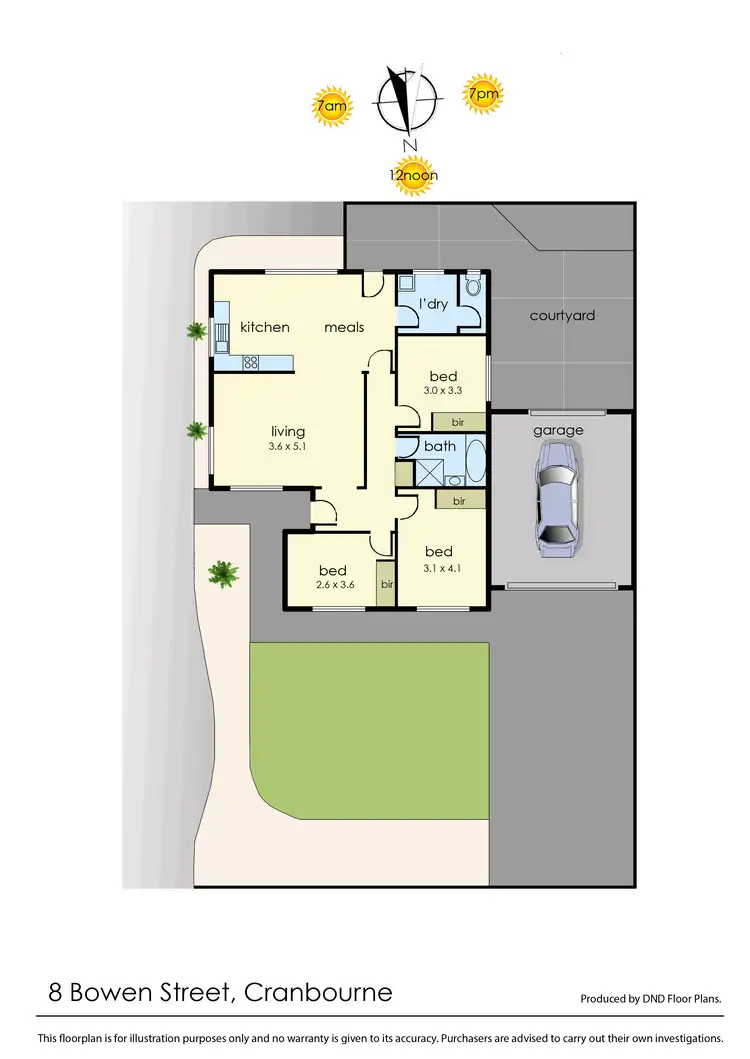 Floorplan of Homely house listing, 8 Bowen Street, Cranbourne VIC 3977