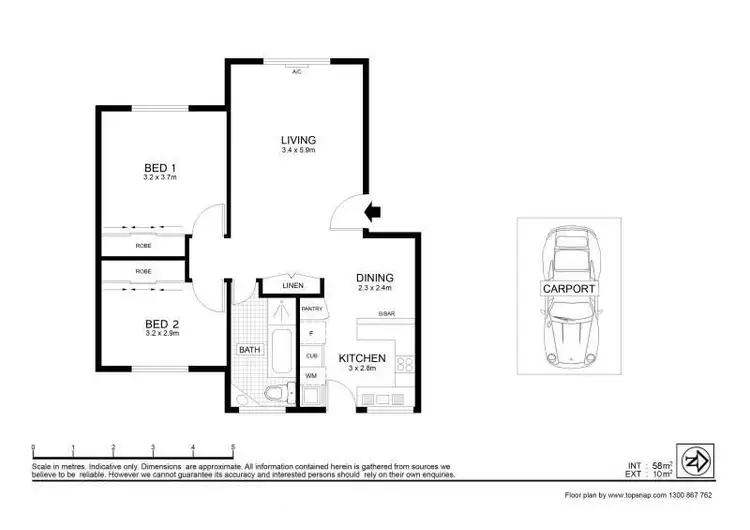 Floorplan of Homely unit listing, 10/41 Burton Road, Salisbury SA 5108