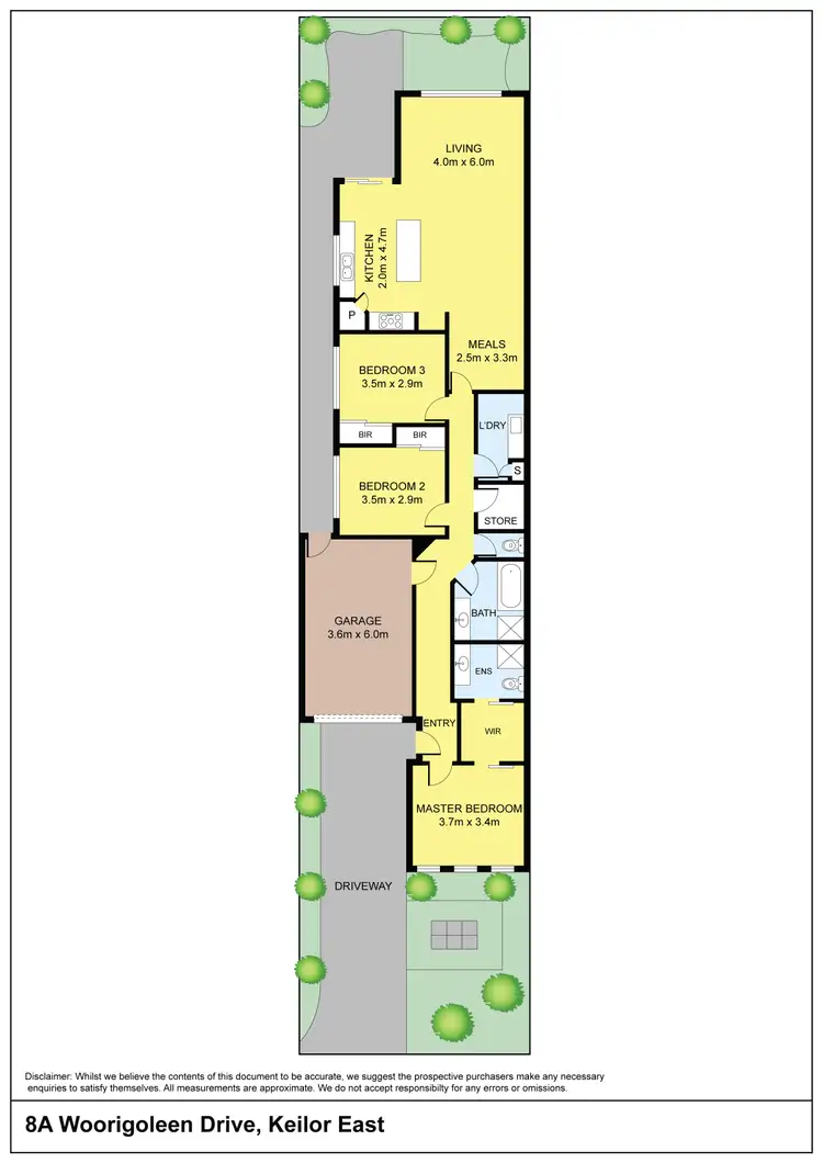 Floorplan of Homely house listing, 8a Woorigoleen Drive, Keilor East VIC 3033