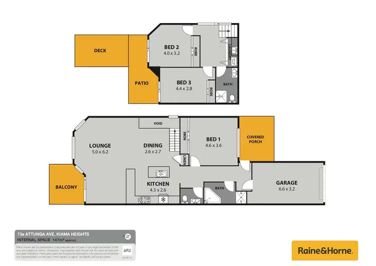 Floorplan of Homely semi-detached listing, 73A Attunga Avenue, Kiama Heights NSW 2533