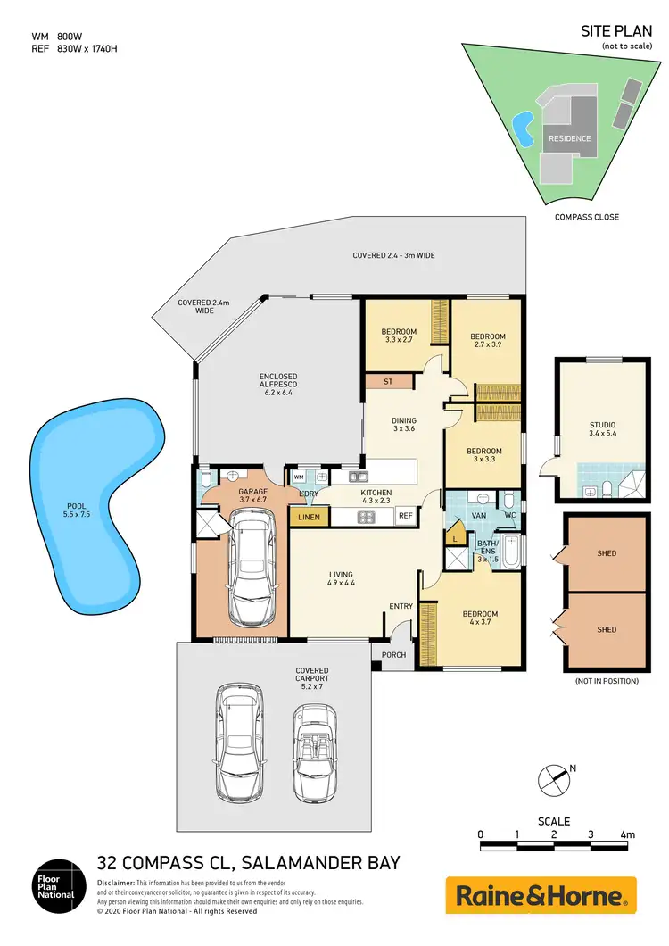Floorplan of Homely house listing, 32 Compass Close, Salamander Bay NSW 2317