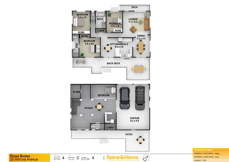 Floorplan of Homely house listing, 20 Wirruna Avenue, Ocean Shores NSW 2483