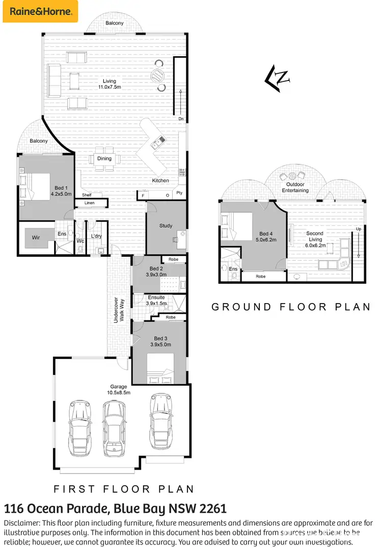 Floorplan of Homely house listing, 116 Ocean Parade, Blue Bay NSW 2261
