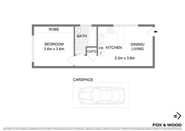 Floorplan of Homely unit listing, 5/35 Girrilang Road, Cronulla NSW 2230