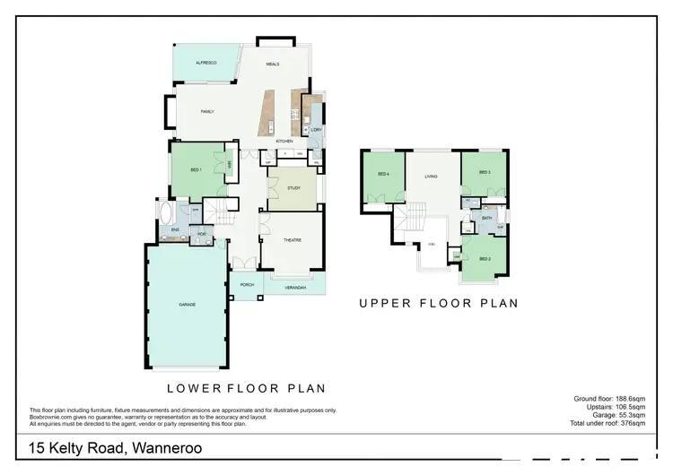 Floorplan of Homely house listing, 15 Kelty Road, Regent Waters, Wanneroo WA 6065