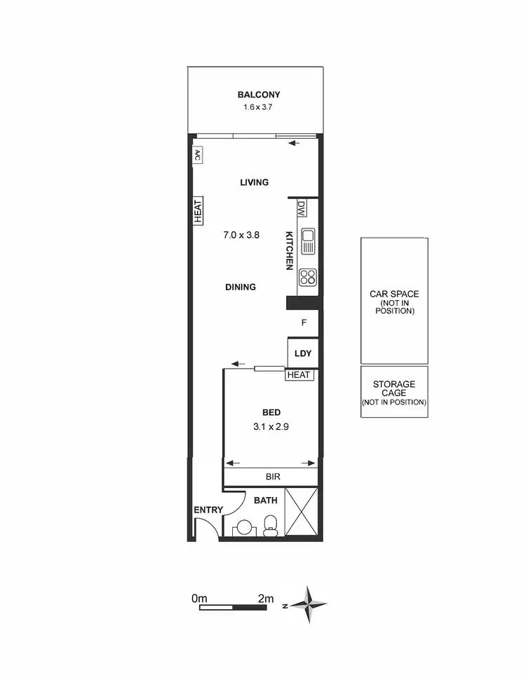 Floorplan of Homely apartment listing, 407/377 Burwood Road, Hawthorn VIC 3122