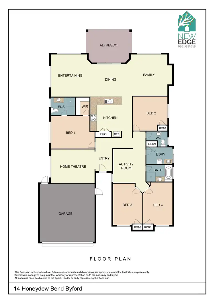 Floorplan of Homely house listing, 14 Honeydew Bend, Byford WA 6122