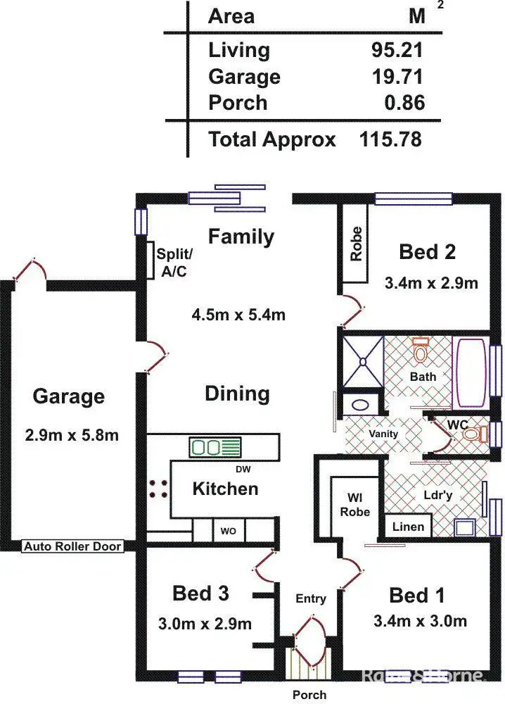 Floorplan of Homely house listing, 16 Innes Street, Elizabeth Park SA 5113