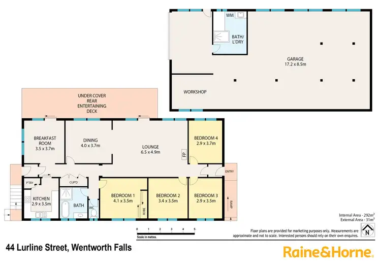 Floorplan of Homely house listing, 44 LURLINE STREET, Wentworth Falls NSW 2782