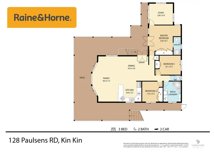 Floorplan of Homely house listing, 128 Paulsens Road, Kin Kin QLD 4571