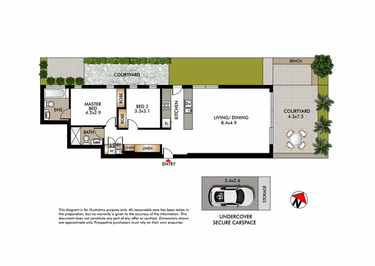 Floorplan of Homely apartment listing, 1/142 Francis Street, Bondi Beach NSW 2026