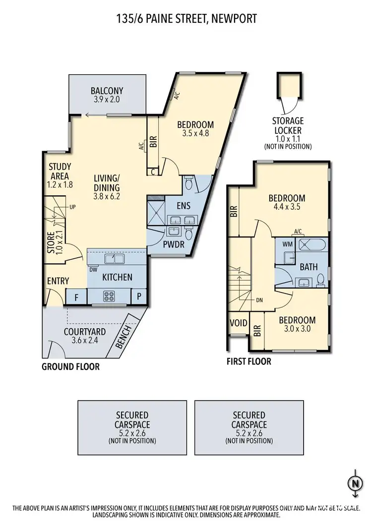 Floorplan of Homely townhouse listing, 135/6 Paine Street, Newport VIC 3015