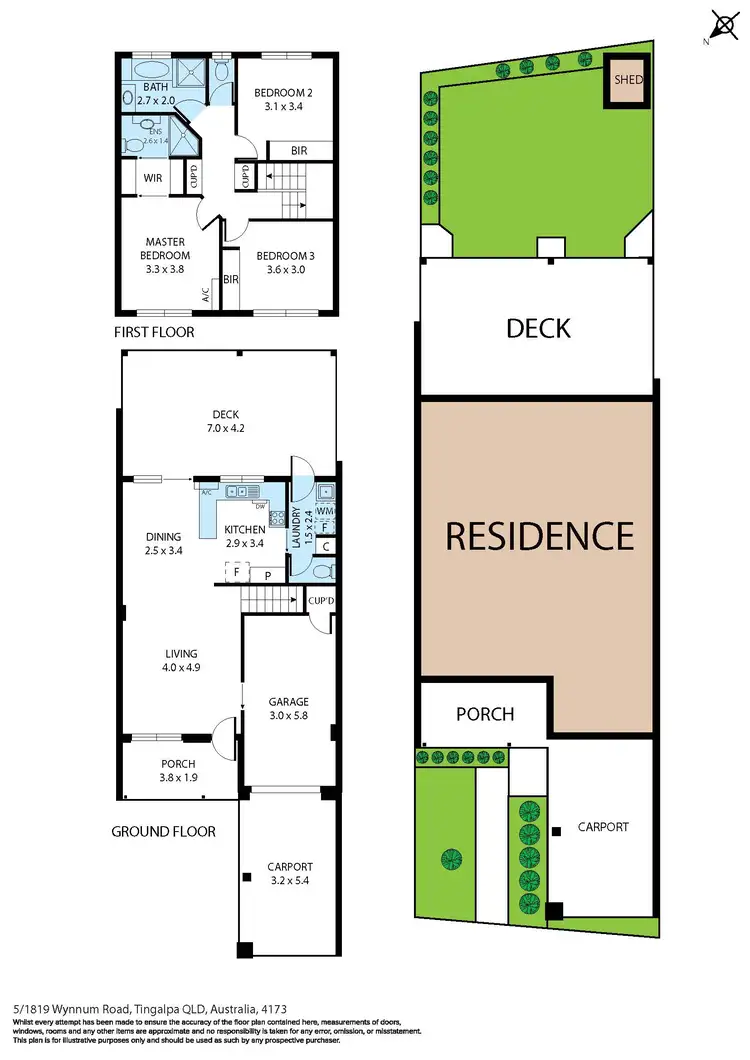 Floorplan of Homely townhouse listing, 5/1819 Wynnum Road, Tingalpa QLD 4173