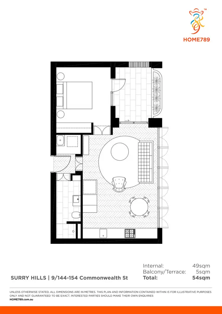 Floorplan of Homely apartment listing, 9/144-154 Commonwealth Street, Surry Hills NSW 2010