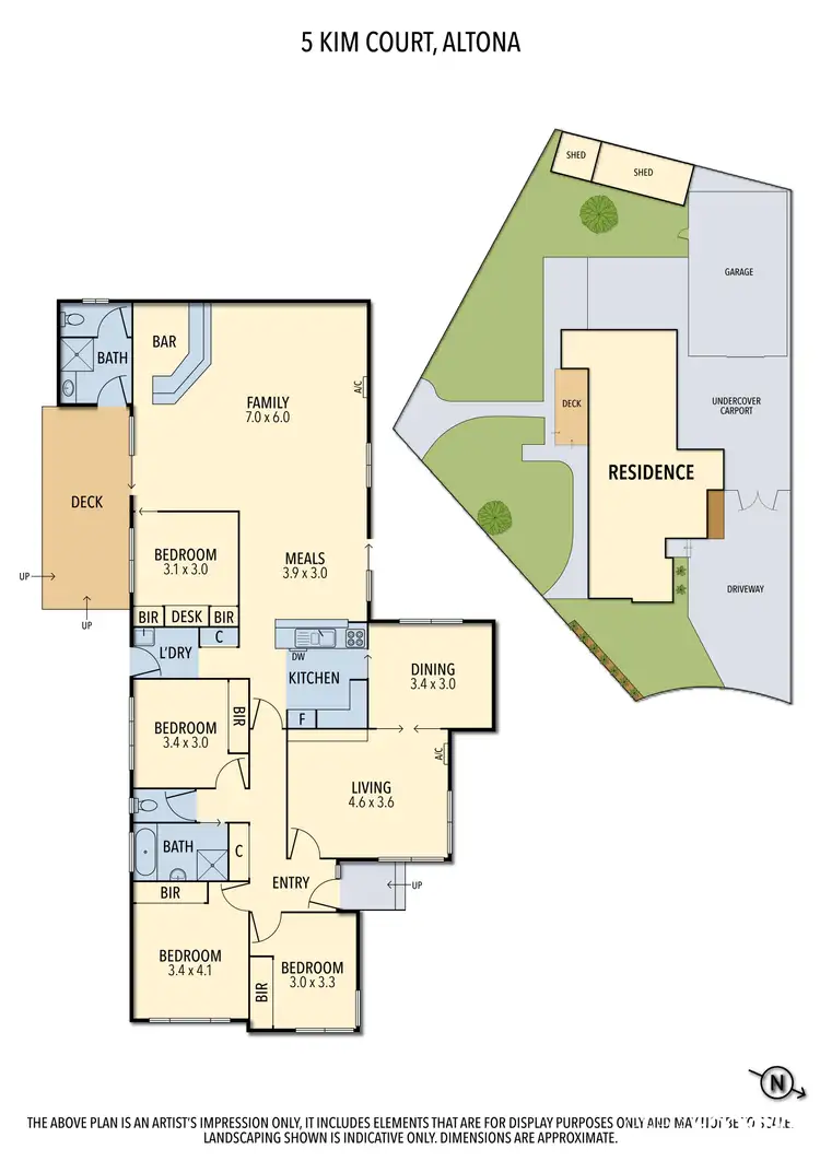 Floorplan of Homely house listing, 5 Kim Court, Altona VIC 3018