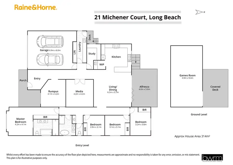 Floorplan of Homely house listing, 21 Michener Court, Long Beach NSW 2536
