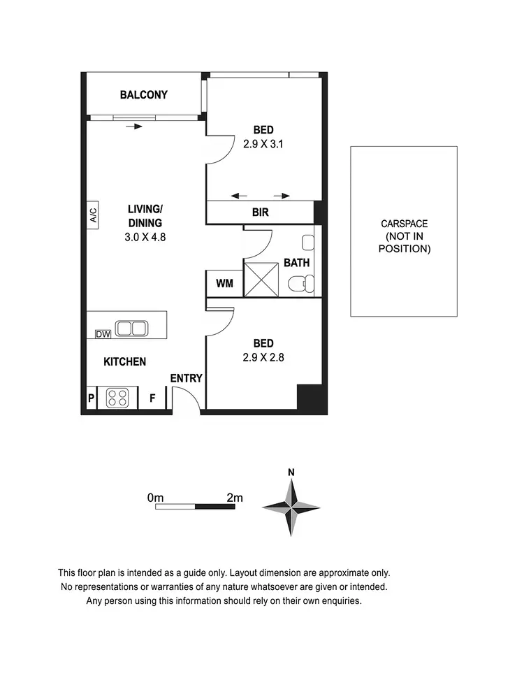 Floorplan of Homely apartment listing, 612/11 Flockhart Street, Abbotsford VIC 3067