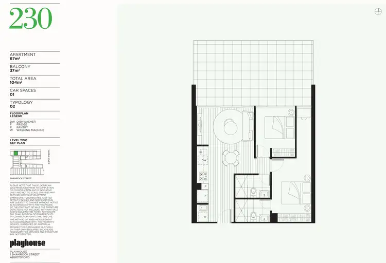 Floorplan of Homely apartment listing, 230/20 Shamrock Street, Abbotsford VIC 3067
