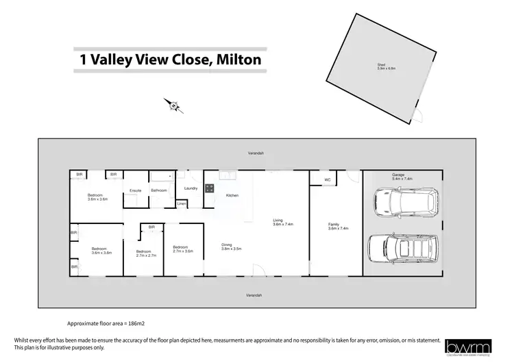 Floorplan of Homely house listing, 1 Valley View Close, Milton NSW 2538