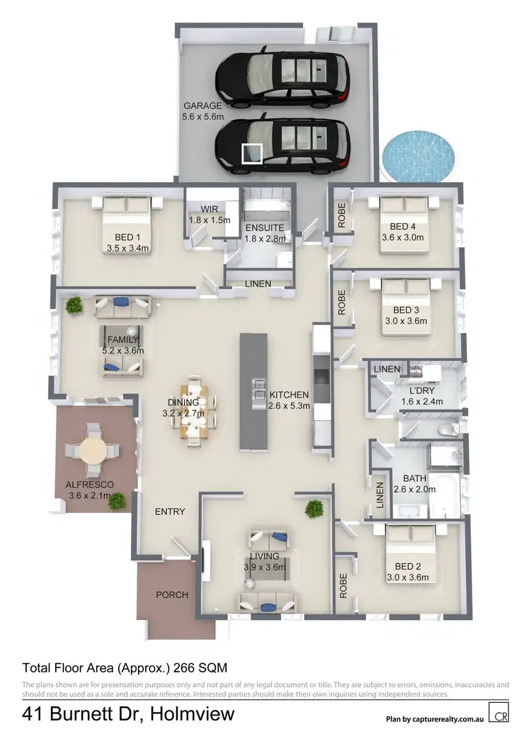 Floorplan of Homely house listing, 41 Burnett Drive, Holmview QLD 4207