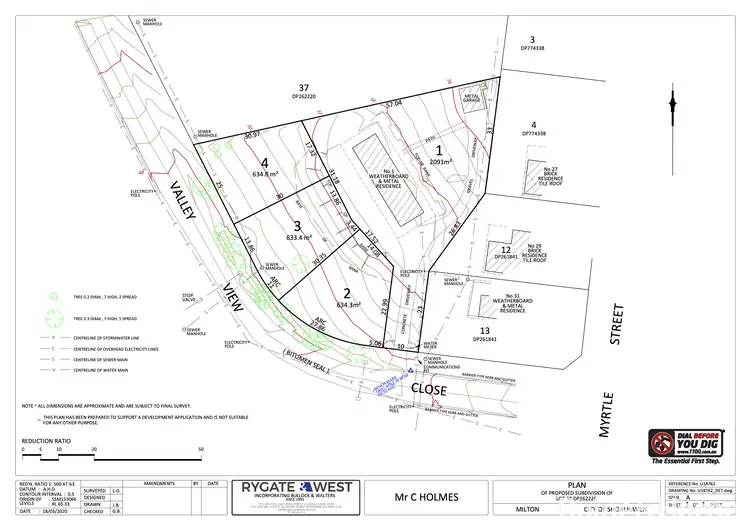 Floorplan of Homely land listing, LOT 3, 1C Valley View Close, Milton NSW 2538