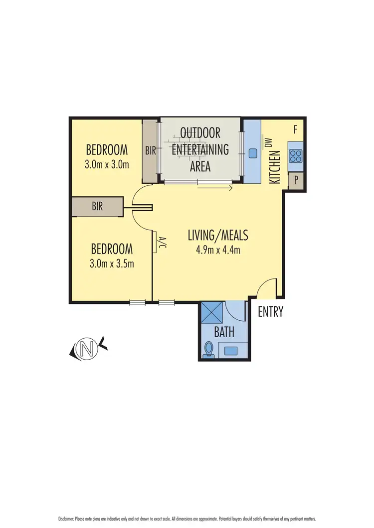 Floorplan of Homely apartment listing, 201/704 Victoria Street, North Melbourne VIC 3051
