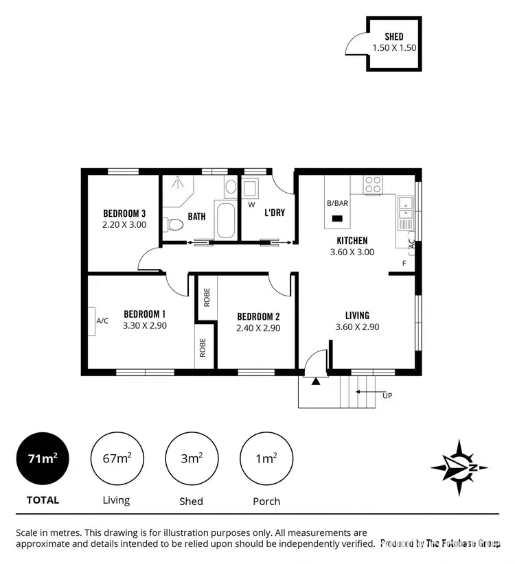 Floorplan of Homely house listing, 571 Brodie Road, Huntfield Heights SA 5163