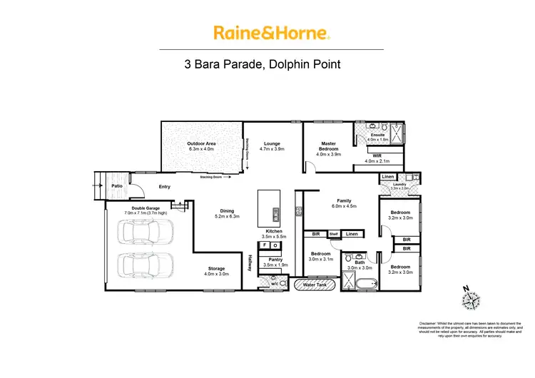 Floorplan of Homely house listing, 3 Bara Parade, Dolphin Point NSW 2539