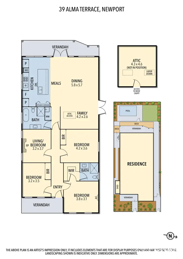 Floorplan of Homely house listing, 39 Alma Terrace, Newport VIC 3015