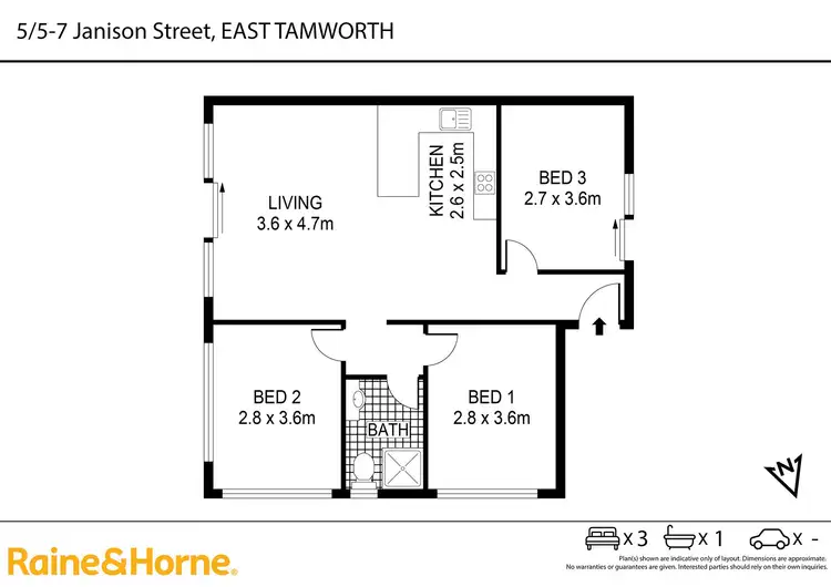 Floorplan of Homely unit listing, 7/5-7 Janison Street, East Tamworth NSW 2340