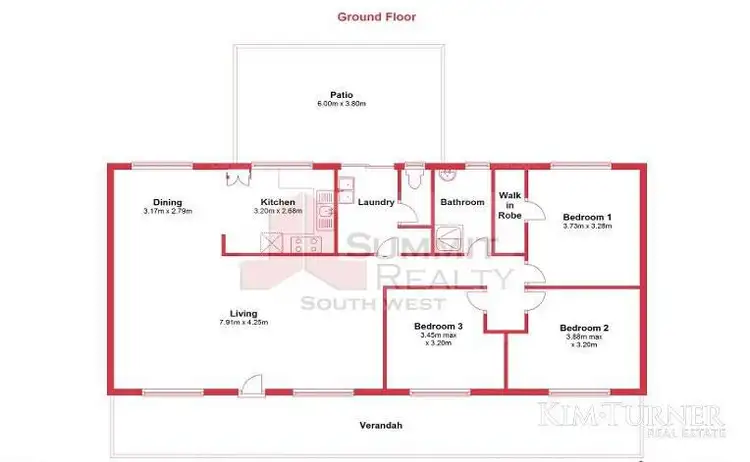 Floorplan of Homely house listing, 13 Allan Road, Binningup WA 6233