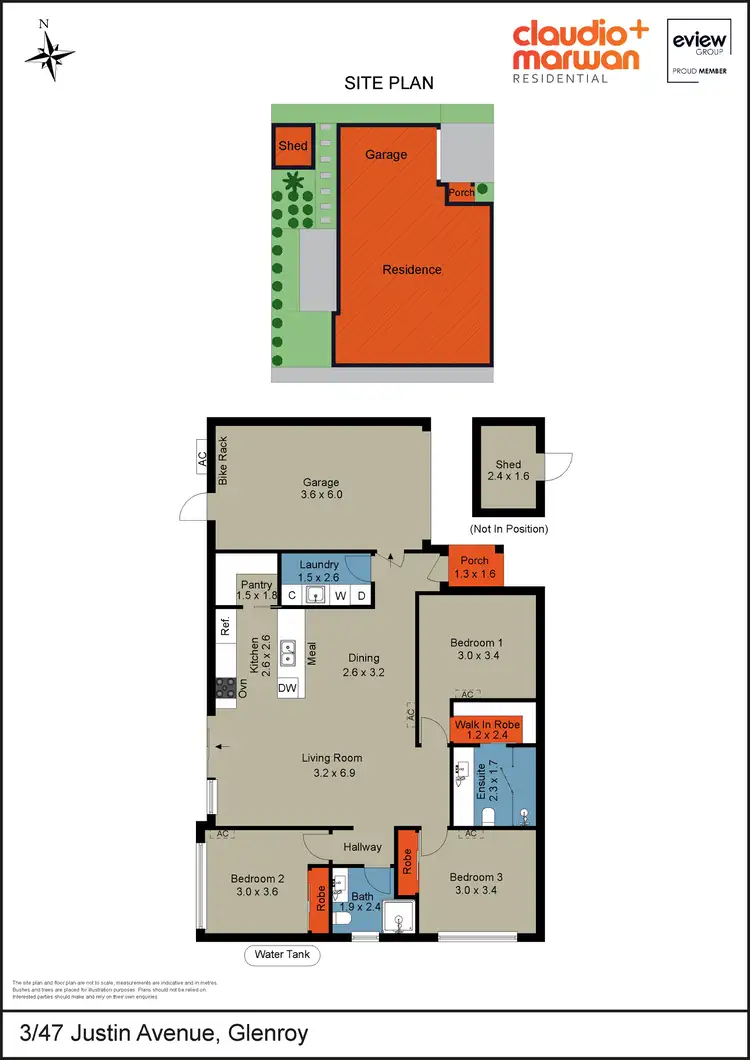 Floorplan of Homely unit listing, 3/47 Justin Avenue, Glenroy VIC 3046
