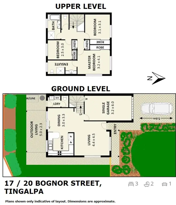 Floorplan of Homely townhouse listing, 17/20 Bognor Street, Tingalpa QLD 4173