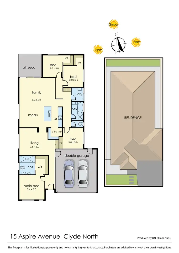 Floorplan of Homely house listing, 15 Aspire Avenue, Clyde North VIC 3978