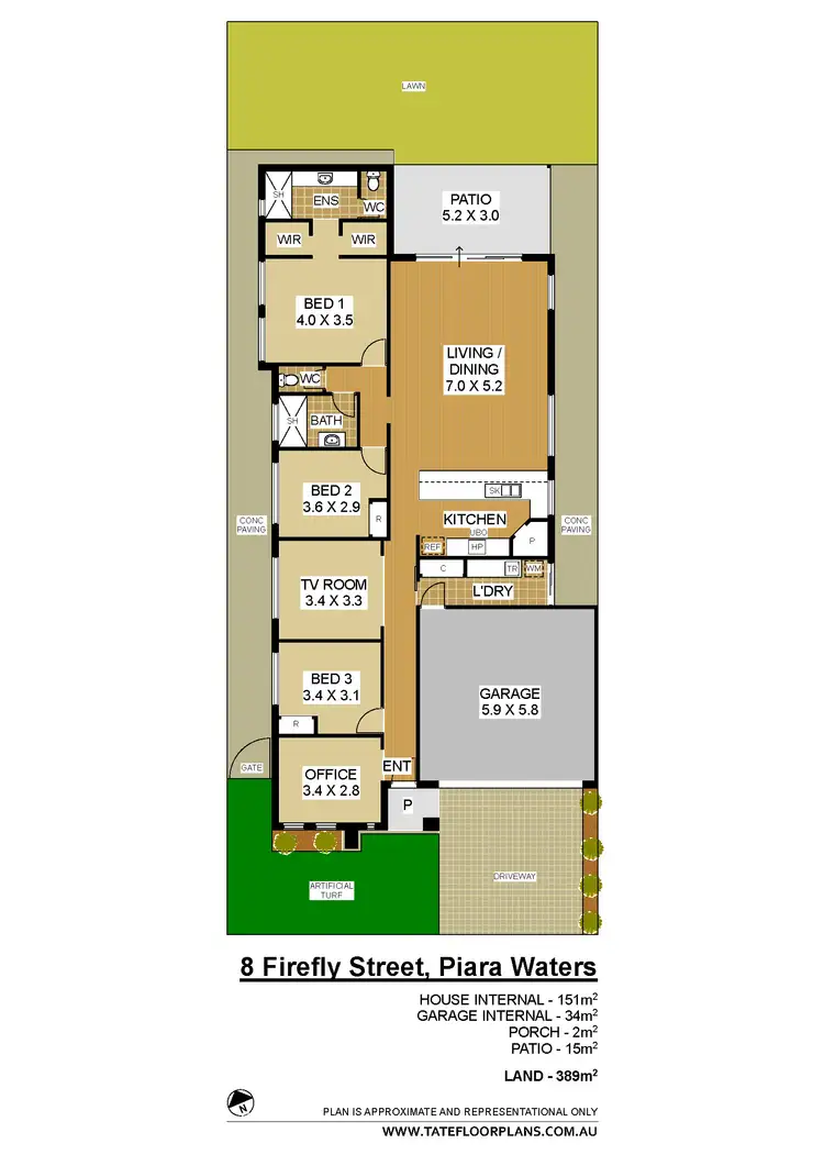 Floorplan of Homely house listing, 8 Firefly Street, Piara Waters WA 6112