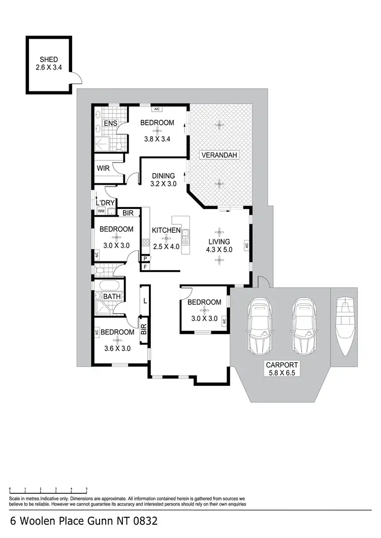 Floorplan of Homely house listing, 6 Woolen Place, Gunn NT 832