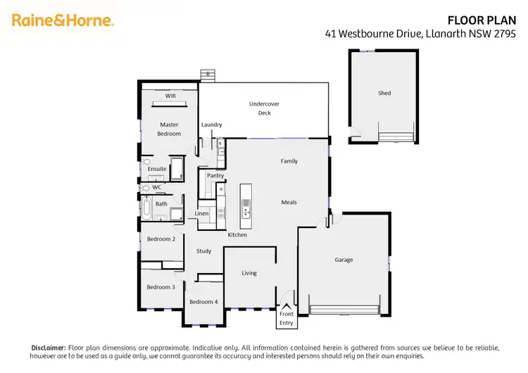 Floorplan of Homely house listing, 41 Westbourne Drive, Llanarth NSW 2795