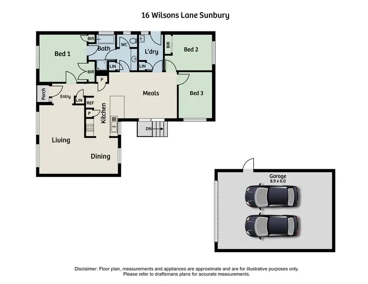 Floorplan of Homely house listing, 16 Wilsons Lane, Sunbury VIC 3429