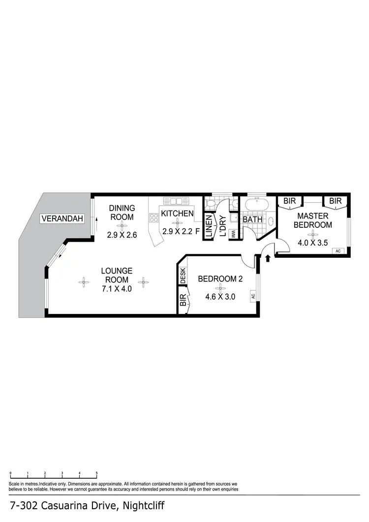 Floorplan of Homely apartment listing, 7/302 Casuarina Drive, Rapid Creek NT 810