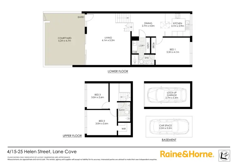 Floorplan of Homely townhouse listing, 4/15-25 Helen Street, Lane Cove NSW 2066