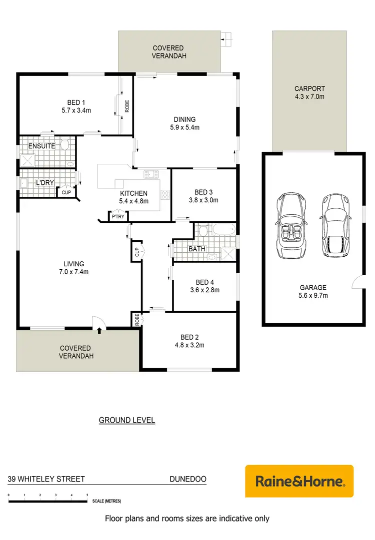 Floorplan of Homely house listing, 39 Whiteley Street, Dunedoo NSW 2844