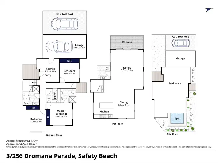 Floorplan of Homely townhouse listing, 3/256 Dromana Parade, Safety Beach VIC 3936