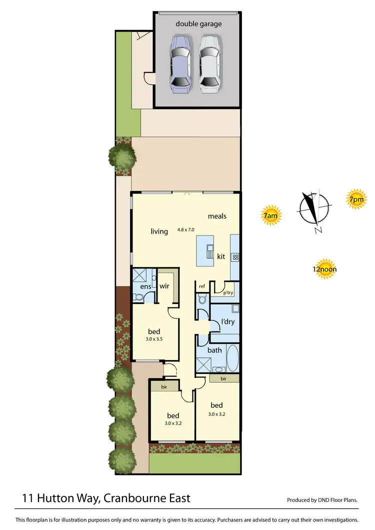 Floorplan of Homely house listing, 11 Hutton Way, Cranbourne East VIC 3977