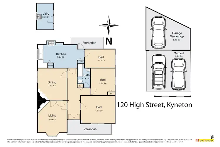 Floorplan of Homely house listing, 120 High Street, Kyneton VIC 3444