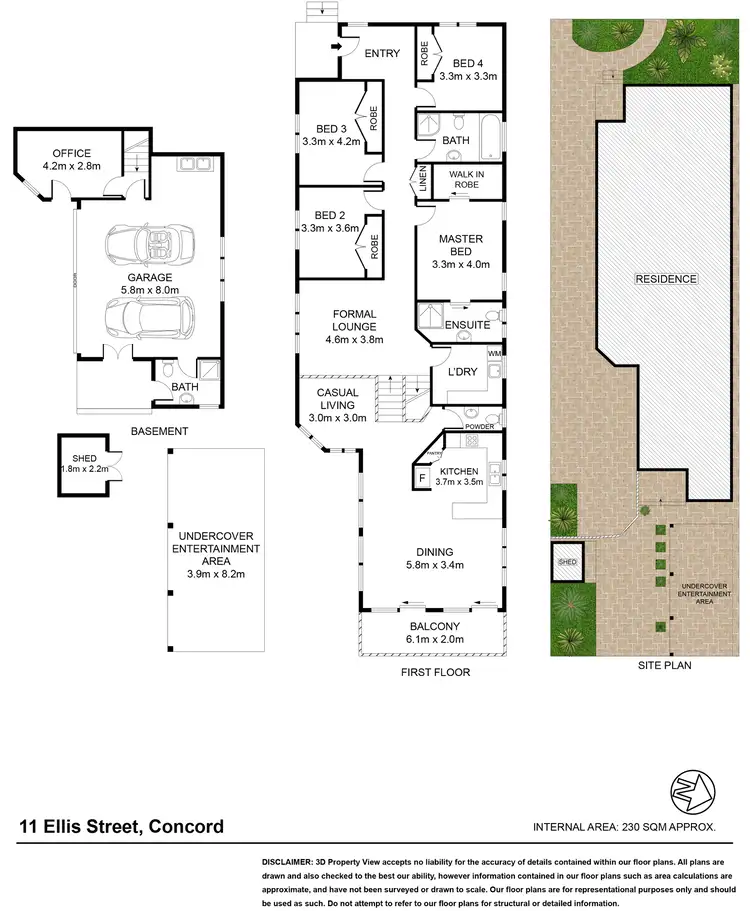 Floorplan of Homely house listing, 11 Ellis Street, Concord NSW 2137