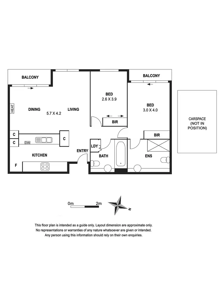 Floorplan of Homely apartment listing, 512/1 Bouverie Street, Carlton VIC 3053