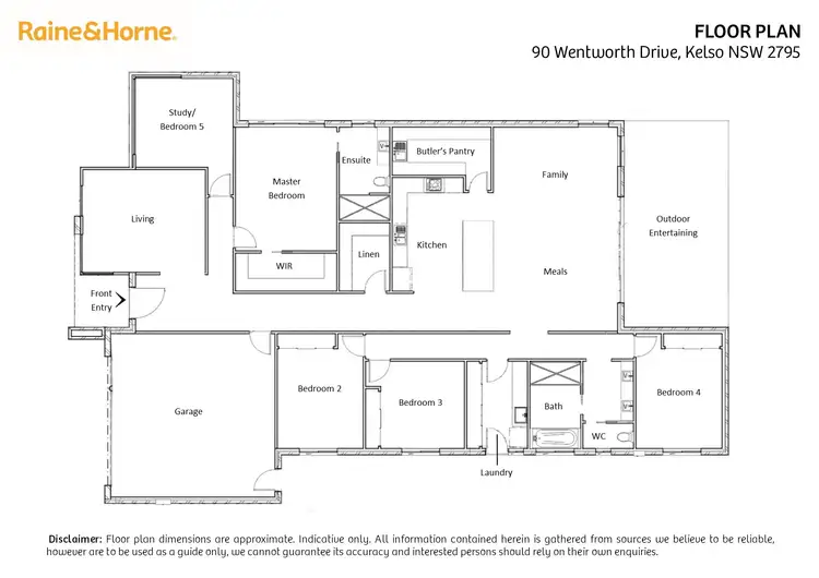 Floorplan of Homely house listing, 90 Wentworth Drive, Kelso NSW 2795